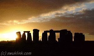 Stonehenge from the east in the afternoon, Jan 2003